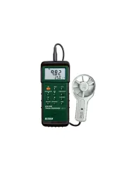 Air Flow Meter Portable Heavy Duty CFM Metal Vane Anemometer Extech 407113 NIST Certificate Calibration